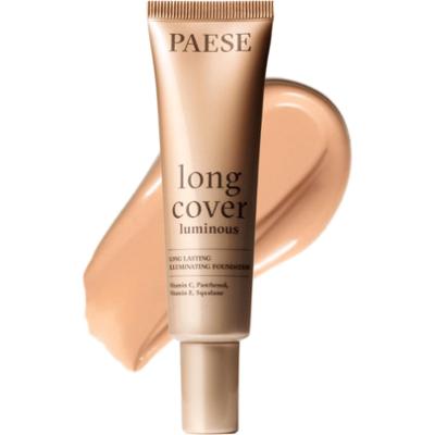 PAESE - Long Cover Luminous Brightening Foundation 1.5W Beige, 30 ml - rozświetlający podkład do twarzy