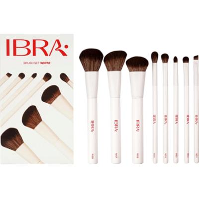 IBRA Makeup - Brush Set White, 8 szt - zestaw pędzli do makijażu