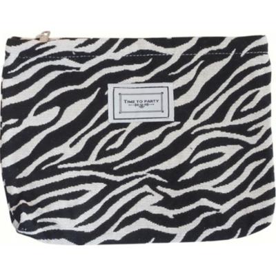 ECARLA - Kosmetyczka materiałowa zeberka