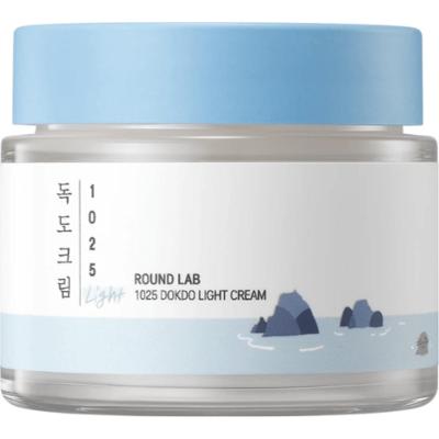 Round Lab - 1025 Dokdo Light Cream, 80 ml - lekki krem nawilżająco-kojący do twarzy
