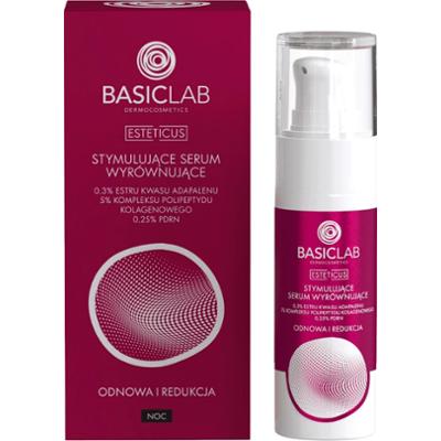 BASICLAB - Esteticus Stimulating Balancing Serum, 30 ml - stymulujące serum wyrównujące do twarzy na noc