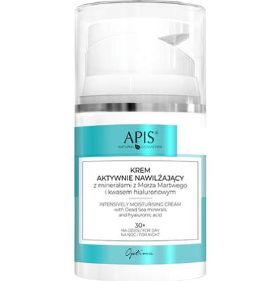 Apis - Optima Intesively Moisturising Cream, 50 ml - krem aktywnie nawilżający do twarzy z minerałami z Morza Martwego
