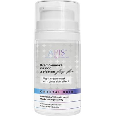 APIS - Crystal Skin Night Cream-Mask With Glass Skin Effect, 50 ml - kremo-maska do twarzy na noc z efektem „glass skin”