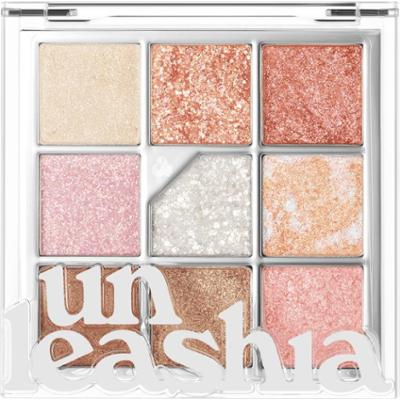 UNLEASHIA - Glitterpedia Eye Palette N°1 All Of Glitter, 6.6 g - paleta 9 brokatowych cieni do powiek