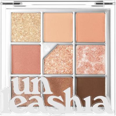 UNLEASHIA - Glitterpedia Eye Palette N°3 All Of Coral Pink, 6.6 g - paleta 9 cieni do powiek