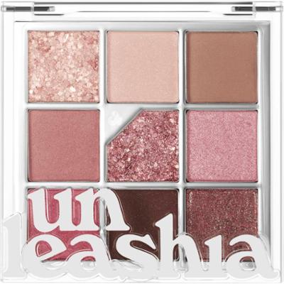 UNLEASHIA - Glitterpedia Eye Palette N°5 All Of Dusty Rose, 6.6 g - paleta 9 cieni do powiek