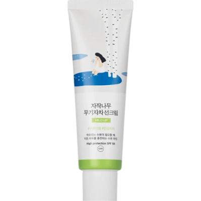 Round Lab - Birch Juice Mild-Up Sunscreen SPF50, 50 ml - mineralny krem przeciwsłoneczny do twarzy