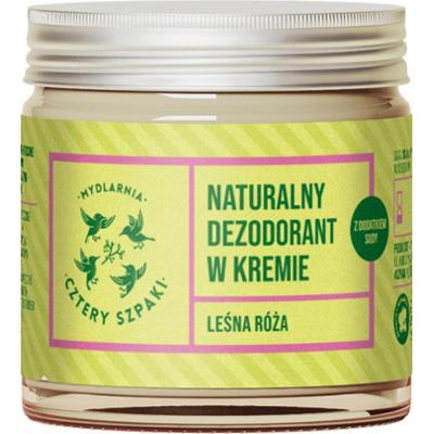 CZTERY SZPAKI - Leśna Róża Naturalny dezodorant w kremie z dodatkiem sody oczyszczonej, 60 ml