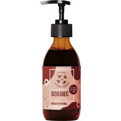CZTERY SZPAKI - Dziegieć Mydło w płynie do mycia rąk i całego ciała, 300 ml