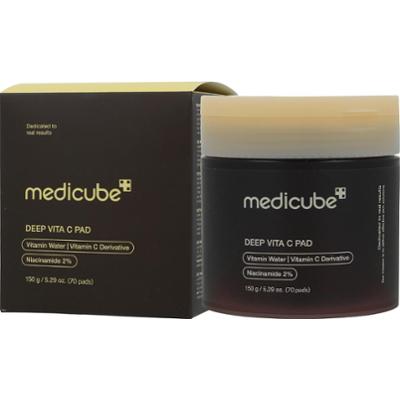 Medicube - Deep Vita C Pad, 70ea - intensywnie rozjaśniające płatki z witaminą C