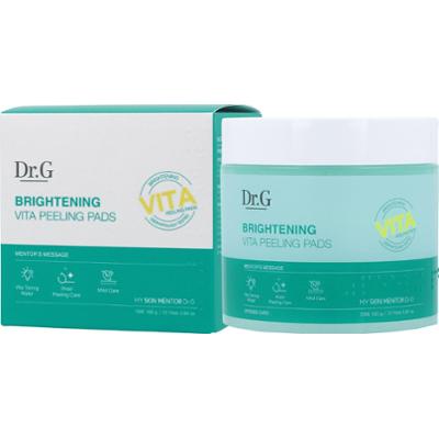 Doctor.G - Brightening Vita Peeling Pads, 70 szt - peelingujące płatki rozjaśniające do twarzy