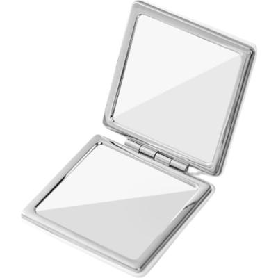 ECARLA - Metalowe, składane lusterko kosmetyczne w kolorze białym, 1 szt