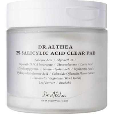 Dr.Althea - 2% Salicylic Acid Clear Pad, 65 szt - złuszczające płatki tonizujące do twarzy