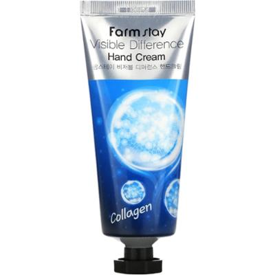 Farmstay - Visible Difference Hand Cream Collagen, 100 g - odżywczy krem do rąk