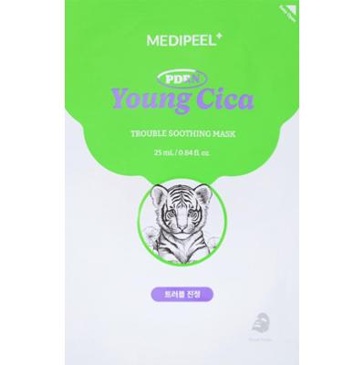 MEDIPEEL - Young Cica PDRN Trouble Soothing Mask, 25 ml - kojąca maska do twarzy w płachcie