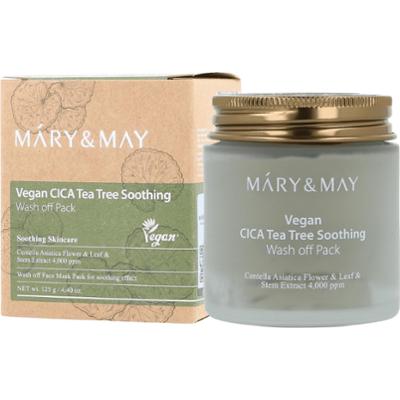 Mary&May - CICA TeaTree Soothing Wash off Pack, 125g - oczyszczająca maska z glinką