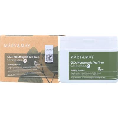 Mary&May - CICA Houttuynia Tea Tree Calming Mask, 30szt. - zestaw 30 kojących masek w płachcie