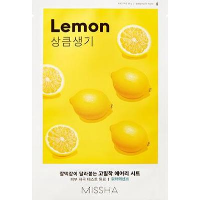 MISSHA - Airy Fit Sheet Mask Lemon, 19g - Rozjaśniająca maska w płachcie
