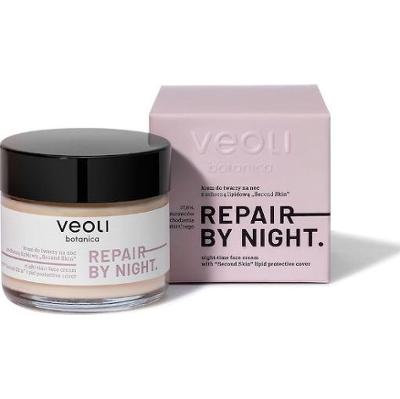 Veoli Botanica -“Second Skin” REPAIR BY NIGHT Krem do twarzy na noc z ochroną lipidową, 50ml