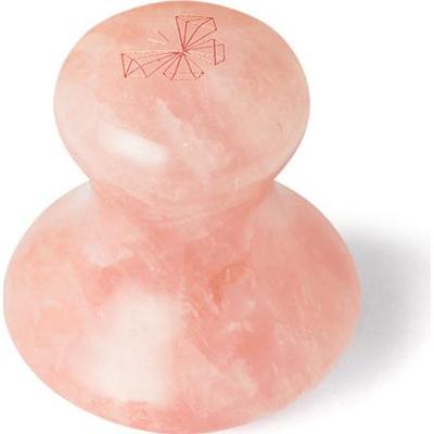 CRYSTALLOVE - Grzybek do masażu twarzy z kwarcu różowego