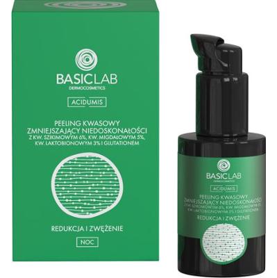 BASICLAB - Acidumis Peeling kwasowy zmniejszający niedoskonałości - Redukcja i Zwężenie ( skóra tłusta ), 30ml