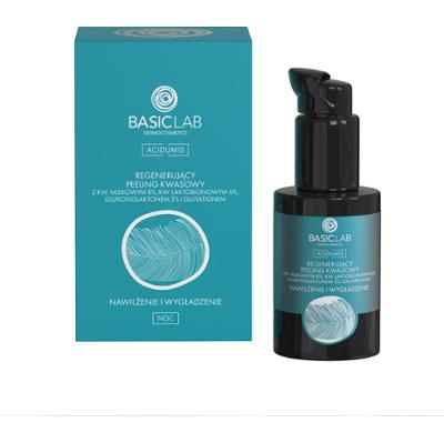 BASICLAB - Acidumis Peeling kwasowy Nawilżenie i Wygładzenie ( skóra sucha ), 30ml