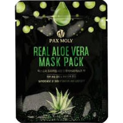 PAX MOLY - Real Aloe Vera Mask Pack, Maska w płachcie nawilżająco - łagodząca z ekstraktem z aloesu, 25ml