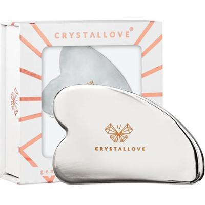 CRYSTALLOVE - Cryo Ice Gua Sha – płytka do masażu twarzy gua sha ze stali nierdzewnej