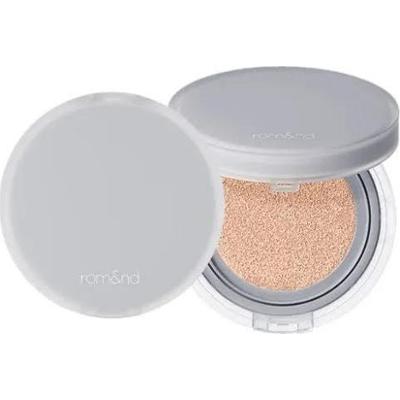 rom&nd - Nu Zero cushion 02 Pure 21, SPF24, 15g - kryjący podkład w poduszce do twarzy w odcieniu różowej kości słoniowej