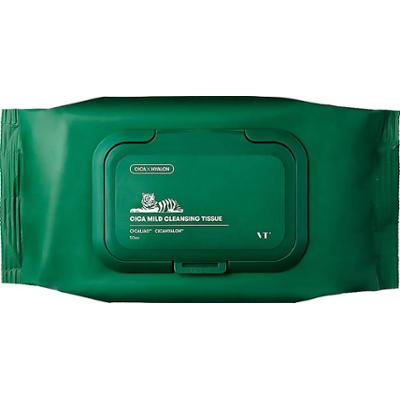 VT COSMETICS - Cica Mild Cleansing Tissue, 50szt. - chusteczki do oczyszczania twarzy