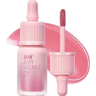 Peripera - Ink Airy Velvet 021 Fluffy Peach, 4g - tint do ust w odcieniu pudrowego różu