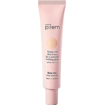 Make P:rem - BASE ME. Tinted Moisturizer SPF50 PA++++, 40ml - połączenie kremu nawilżającego z podkładem/korektorem