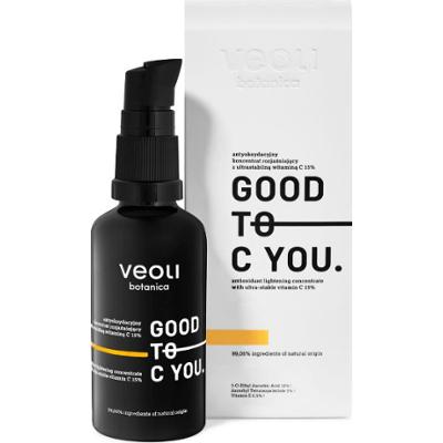 Veoli Botanica - GOOD TO C YOU antyoksydacyjny koncentrat rozjaśniający z ultrastabilną witaminą C 15%, 40 ml