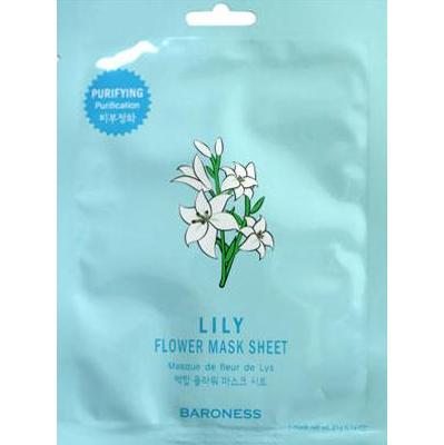 BARONESS - Maska w płachcie z ekstraktem z kwiatu lilii białej, 21g