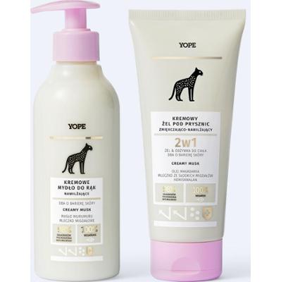 Zestaw Creamy musk - mydło i żel pod prysznic