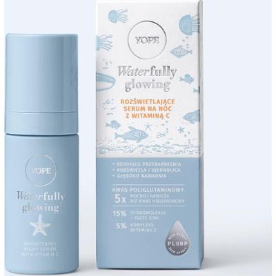 Waterfully glowing rozświetlające serum do twarzy na noc z witaminą C