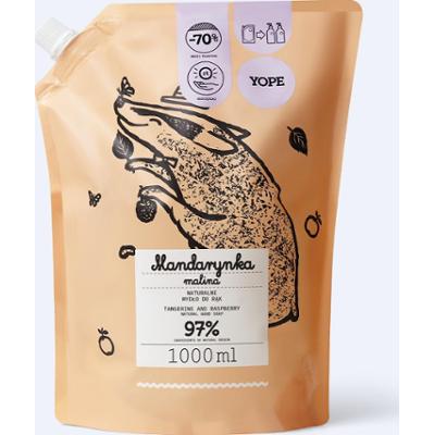 Refill naturalnego mydła do rąk Mandarynka i malina