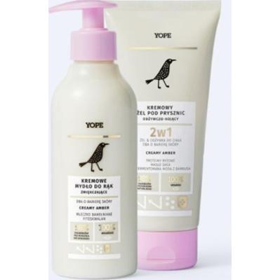 Zestaw Creamy amber - mydło i żel pod prysznic