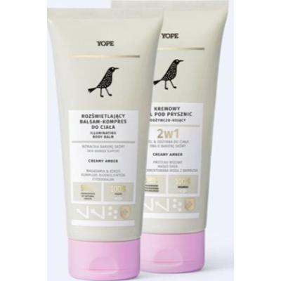 Zestaw Creamy amber - żel pod prysznic + balsam do ciała