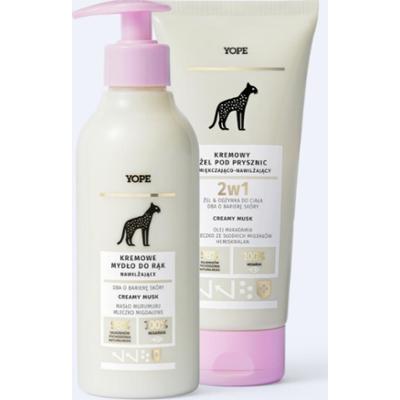 Zestaw Creamy musk - mydło i żel pod prysznic