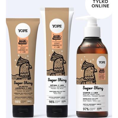 Zestaw do pielęgnacji szorstkich, puszących się włosów Super Shiny