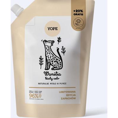 Refill naturalnego mydła w płynie Wanilia & biały cedr