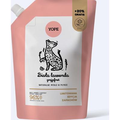 Refill naturalnego mydła do rąk Biała Lawenda & grejpfrut