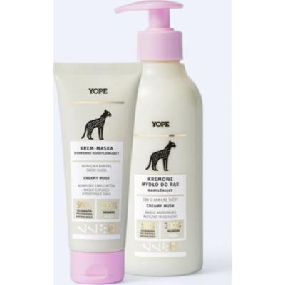 Zestaw do pielęgnacji dłoni Creamy musk - mydło i krem do rąk