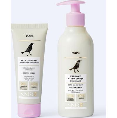 Zestaw do pielęgnacji dłoni Creamy amber - mydło i krem do rąk