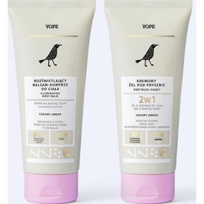 Zestaw Creamy amber - żel pod prysznic + balsam do ciała