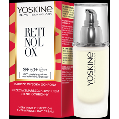 Yoskine Retinolox Przeciwzmarszczkowy krem silnie ochronny na dzień SPF 50+