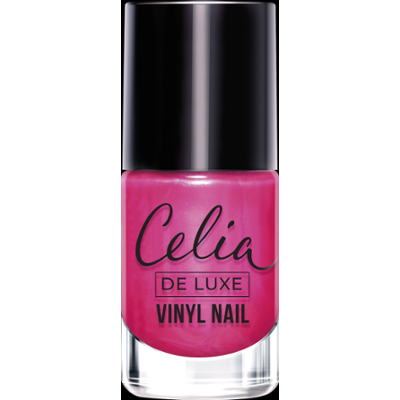 Celia VINYL NAIL Lakier do paznokci perłowy 502 fuksja