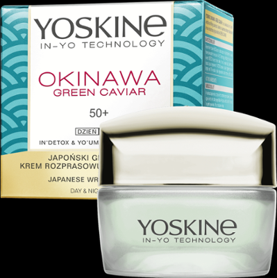 Yoskine Okinawa Green Caviar krem do twarzy z kawiorem na dzień i noc 50+