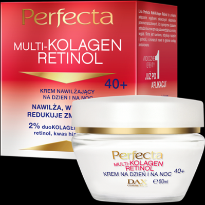 Perfecta Multikolagen Retinol Krem nawilżający na dzień i na noc 40+